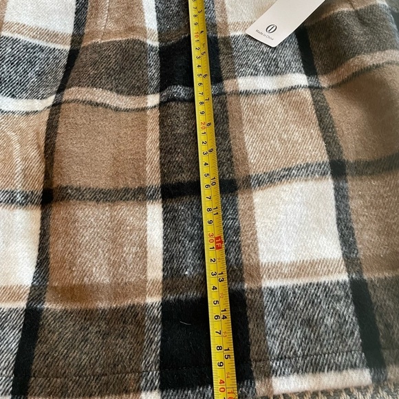 Plaid Print Split Hem Skirt - Picture 6 of 7